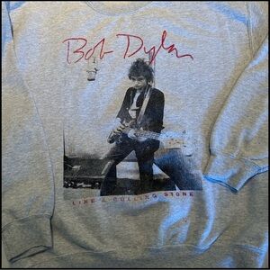 Bob Dylan gray  crew neck sweatshirt size Medium